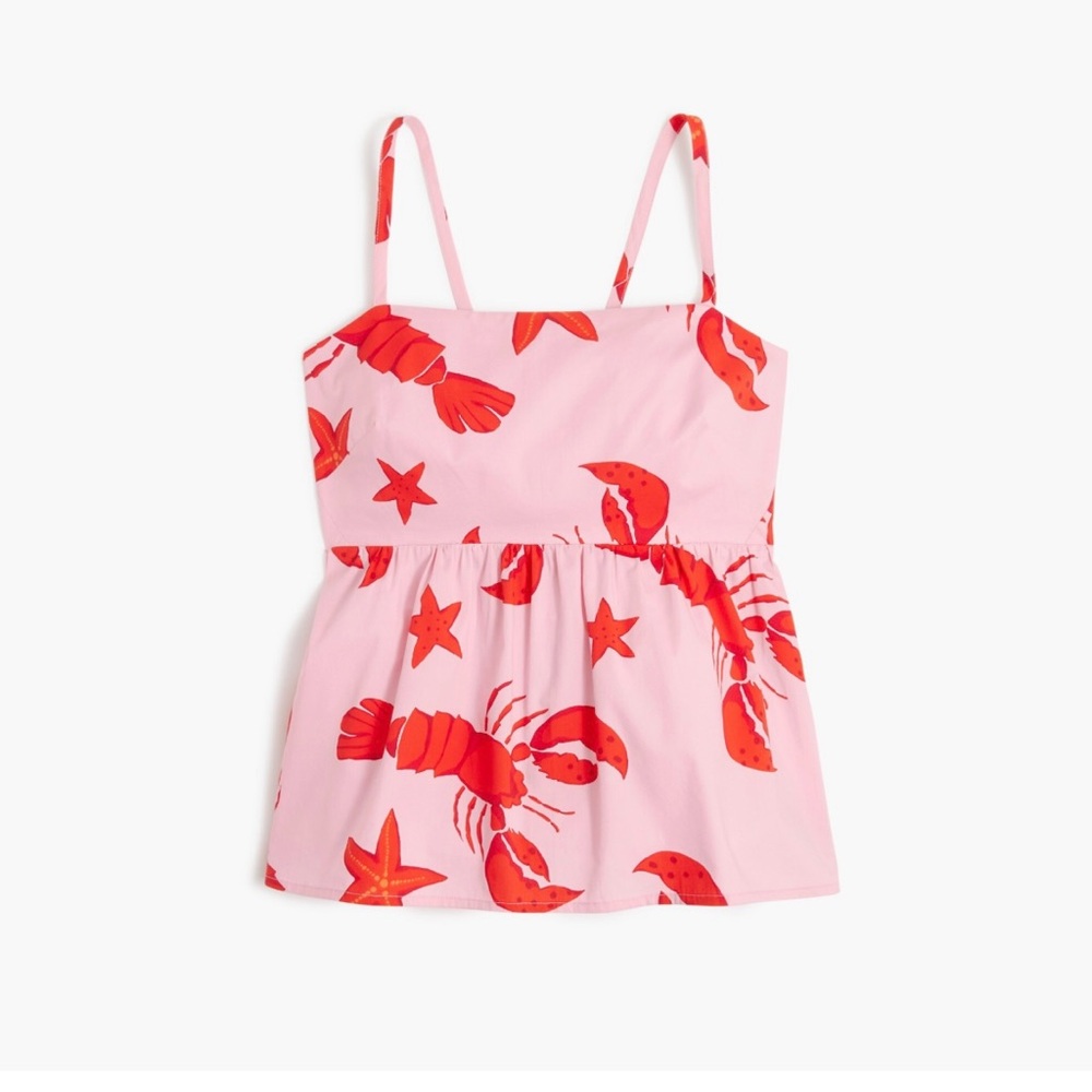 J. Crew Factory tie-back strappy top